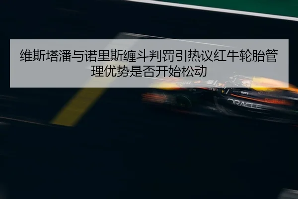 维斯塔潘与诺里斯缠斗判罚引热议红牛轮胎管理优势是否开始松动